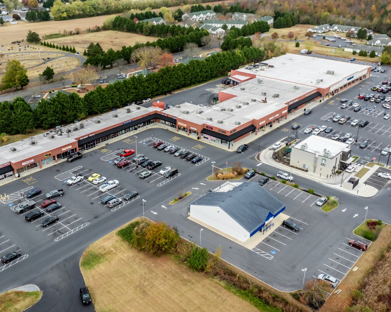 State Line Plaza shopping center in Delmar, Delaware